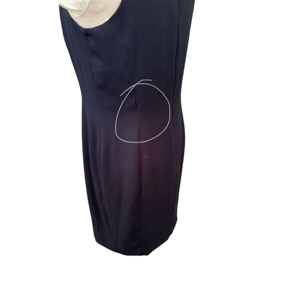 Jones New York Little Black Dress Sheath Cut In Shoulders Cocktail Party P14 - Picture 5 of 6